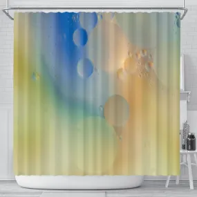 Abstract Oil and Water Shower Curtains