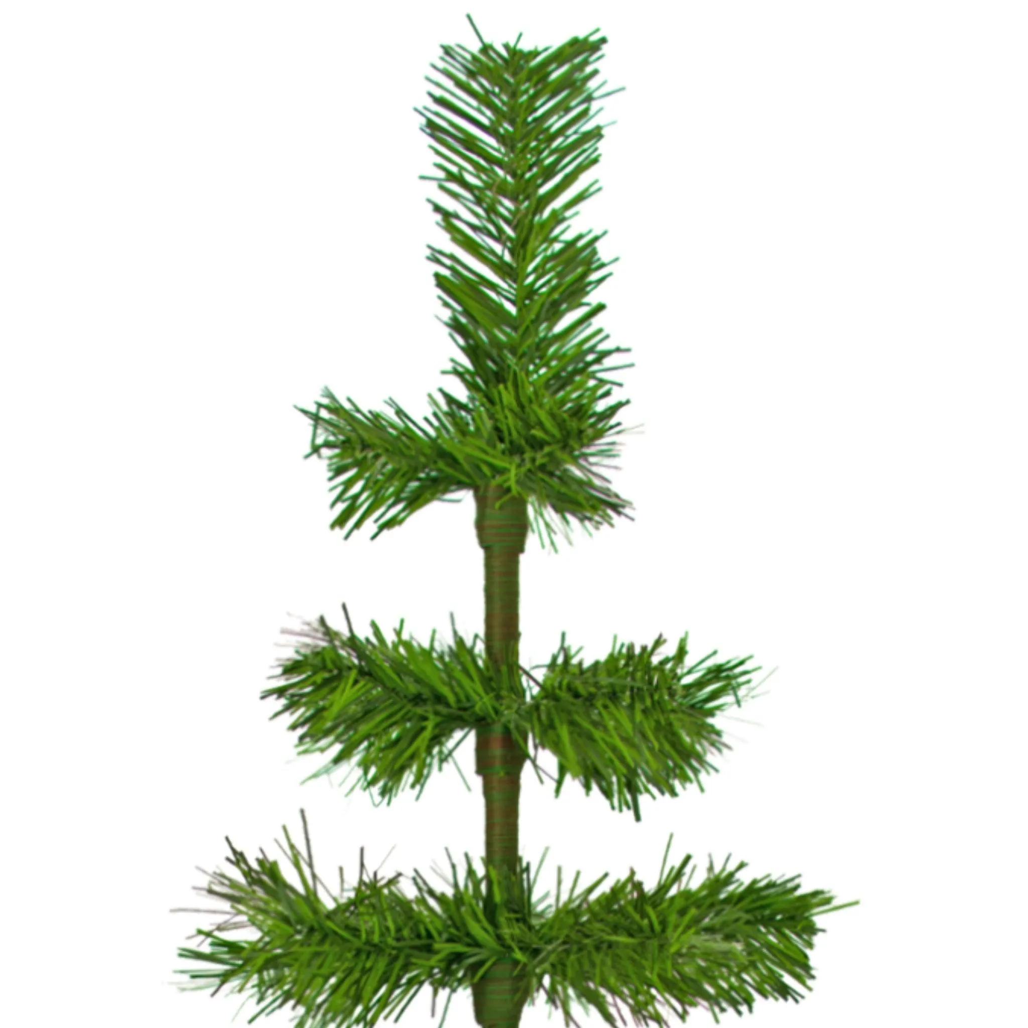 Alpine Green Tinsel Christmas Tree