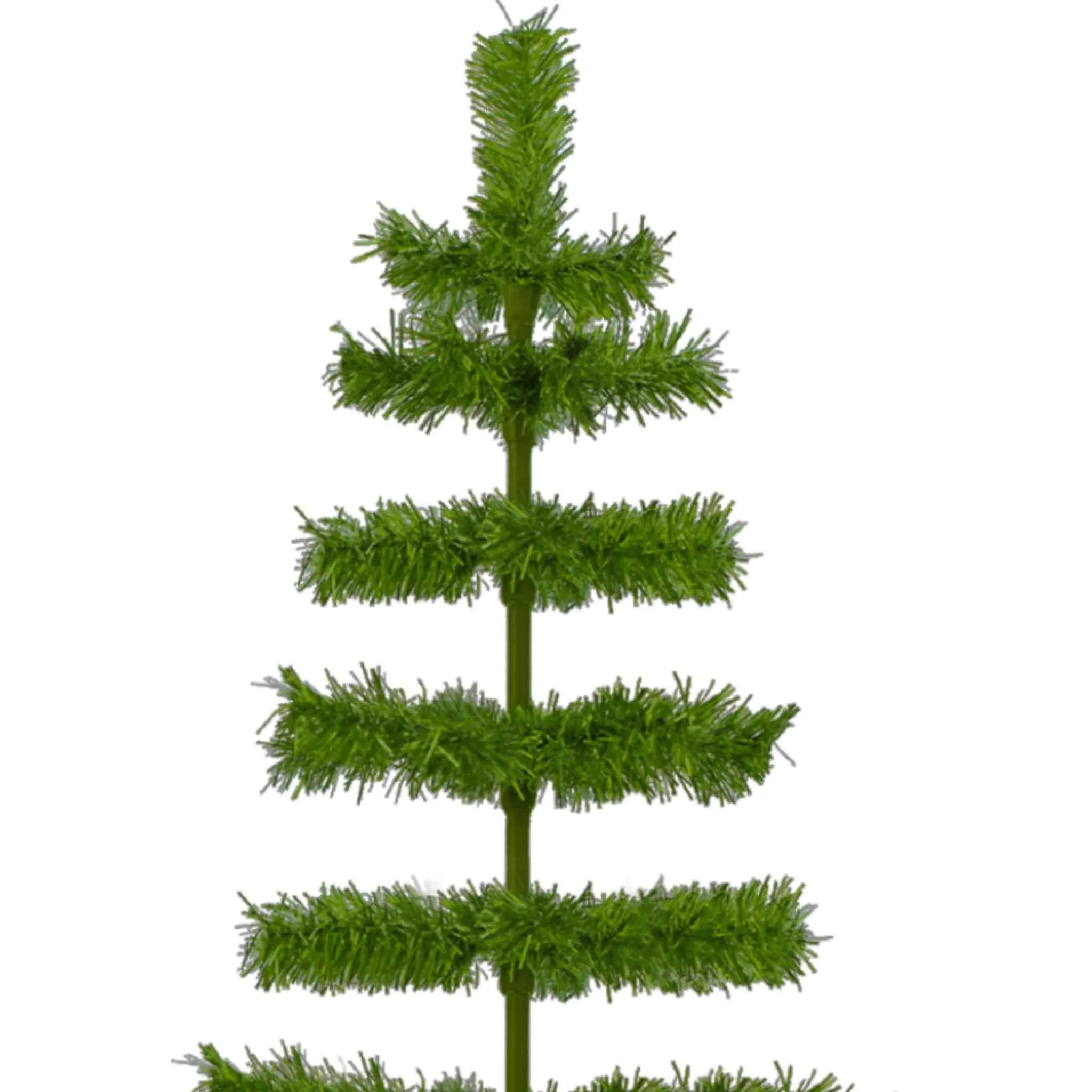 Alpine Green Tinsel Christmas Tree