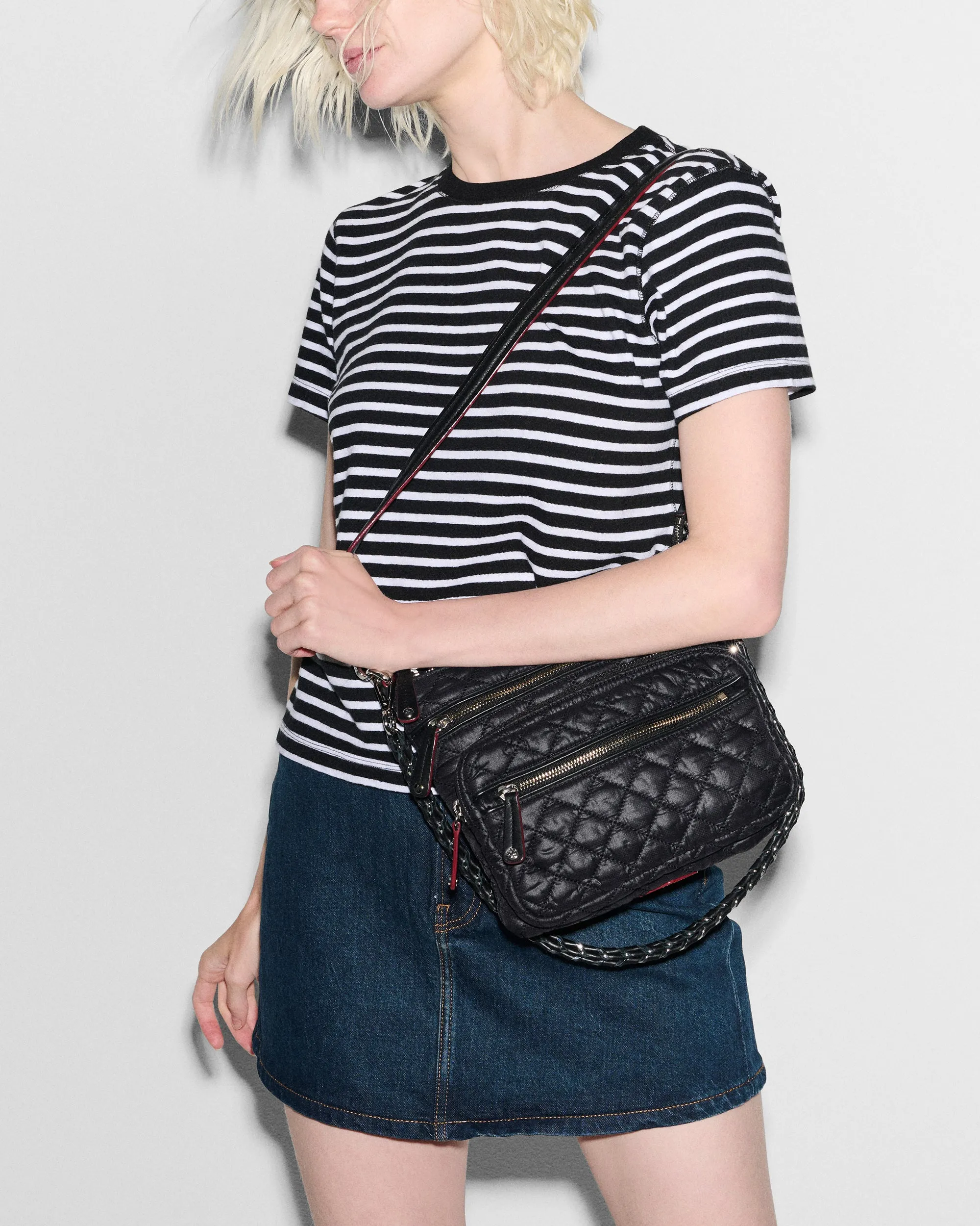 Black Downtown Crosby Crossbody