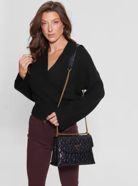 Black Elenia Crossbody Bag