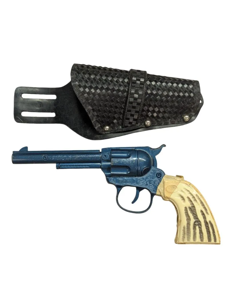 Blue Daisy Cap Pistol in Holder