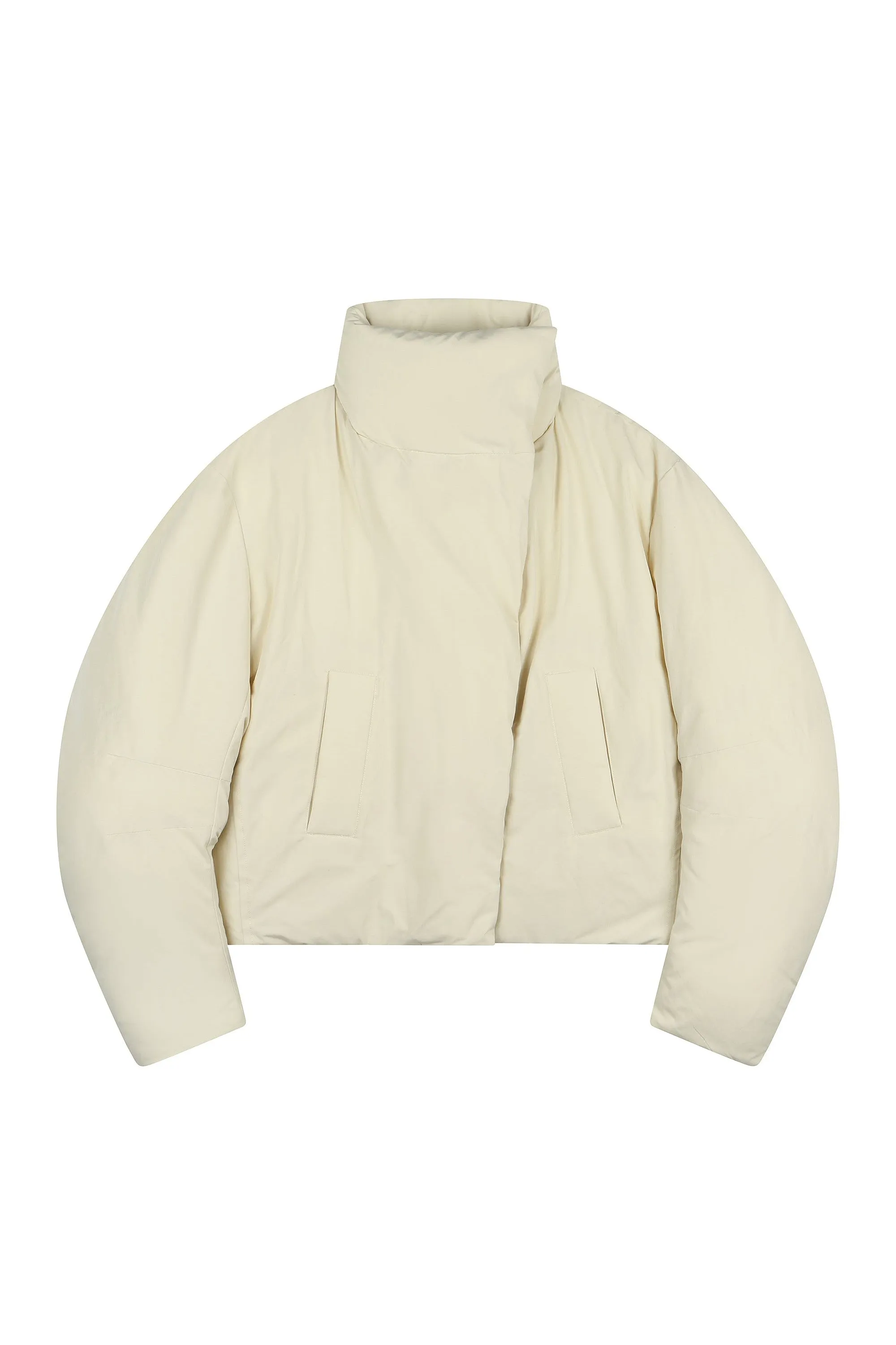 Clean Cropped Puffer Jacket