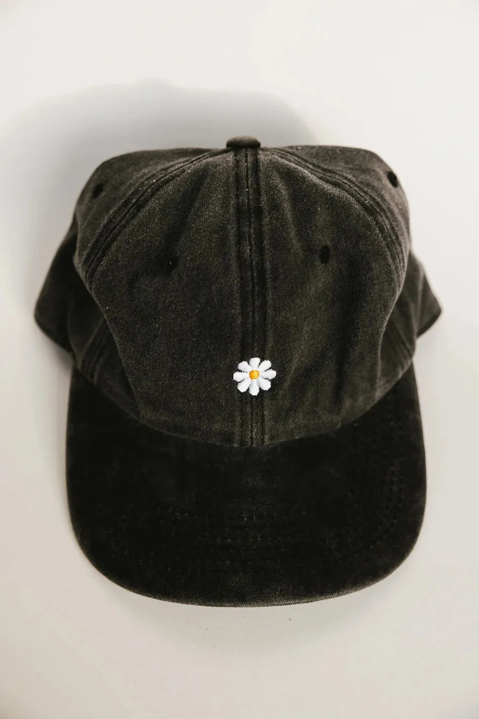 Daisy Baseball Cap in Charcoal