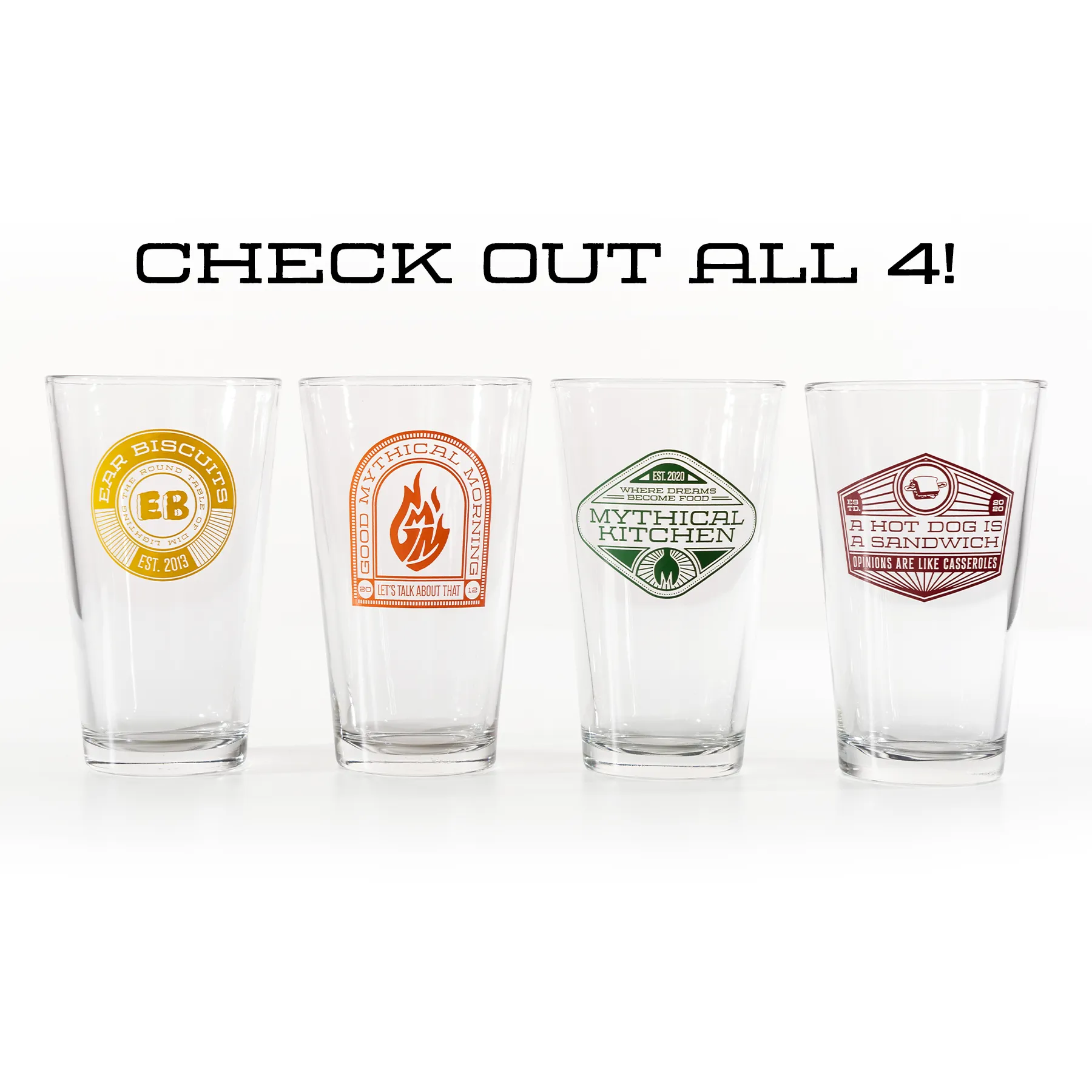 Emblem Pint Glass (Good Mythical Morning)