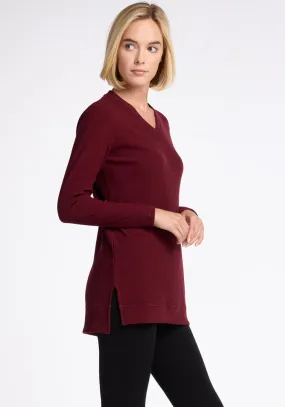 Evie Tunic - Cranberry Melange