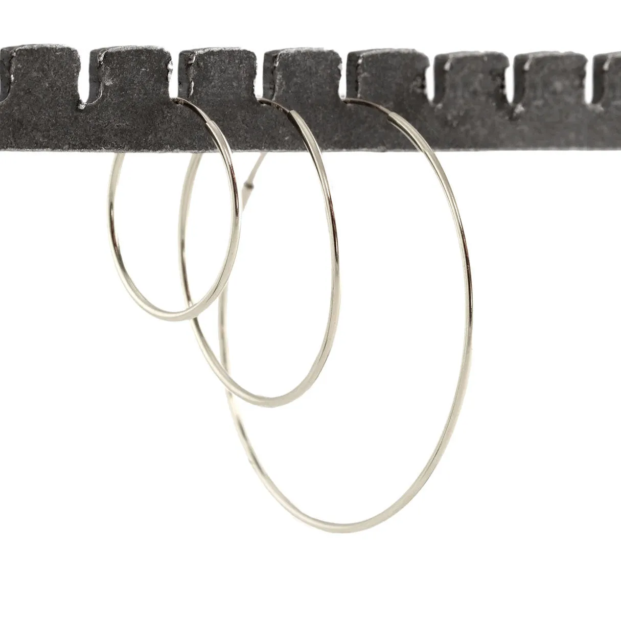 Featherweight Hoop Earrings - Sterling Silver