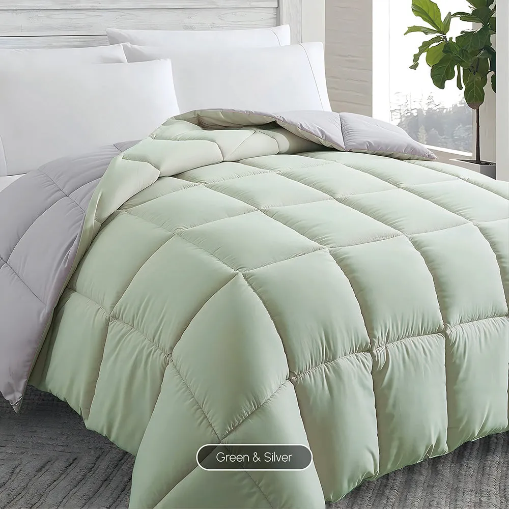 Intero All Season Reversible Comforter - Cream & Pink