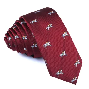 Kentucky Derby Race Horse Skinny Tie