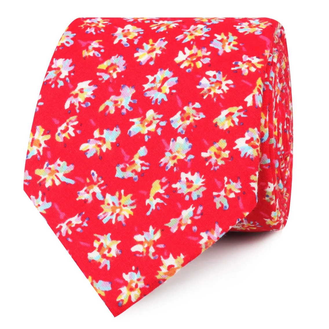 Luis Potosí Pink Floral Skinny Tie