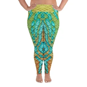 Mandarin Goby Plus Size Leggings