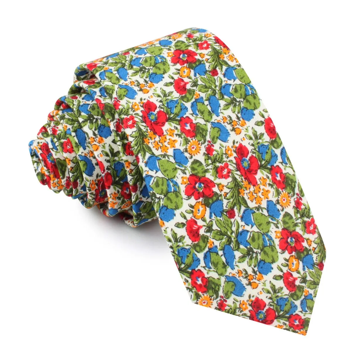 Medellín Flower Skinny Tie