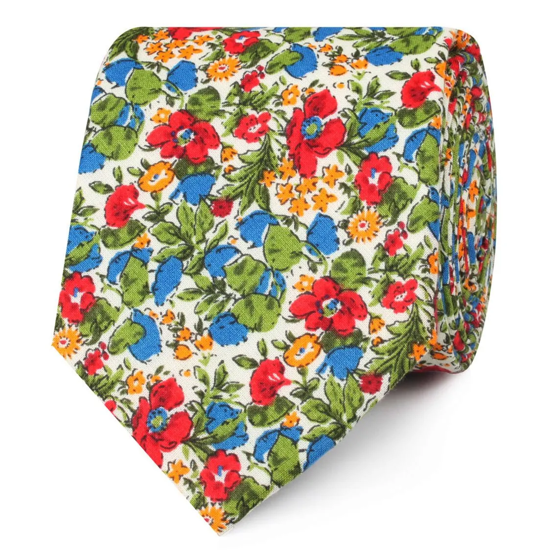 Medellín Flower Skinny Tie