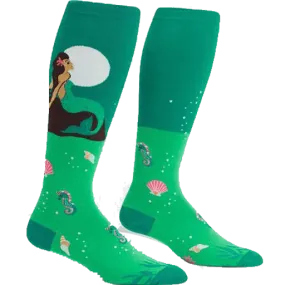 Moonlight Mermaid Women's Wide Calf Knee High Socks