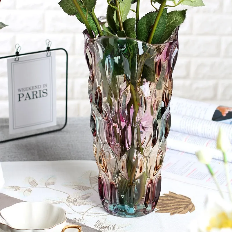 Multicoloured Glass Vase