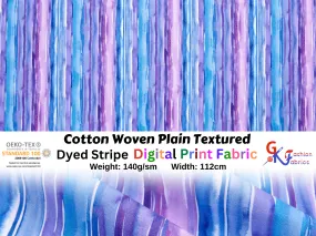 Quilted Cotton Woven Plain Textured Dyed stripe Digital Print Fabric - D#24