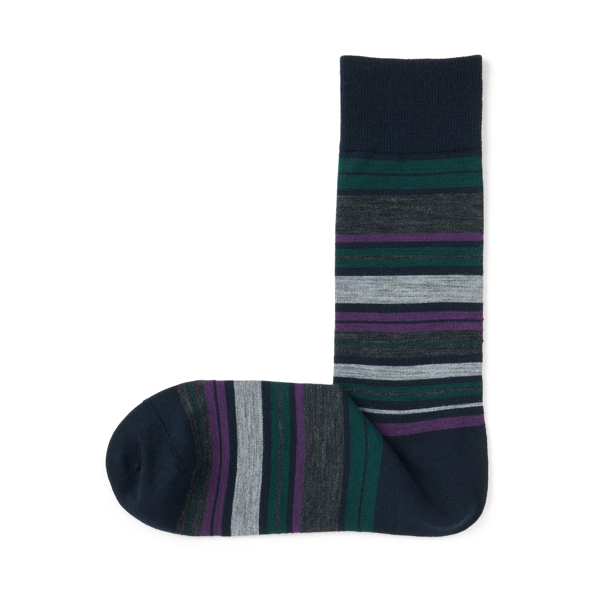 Right Angle Lustrous Wool Mix Thin Socks