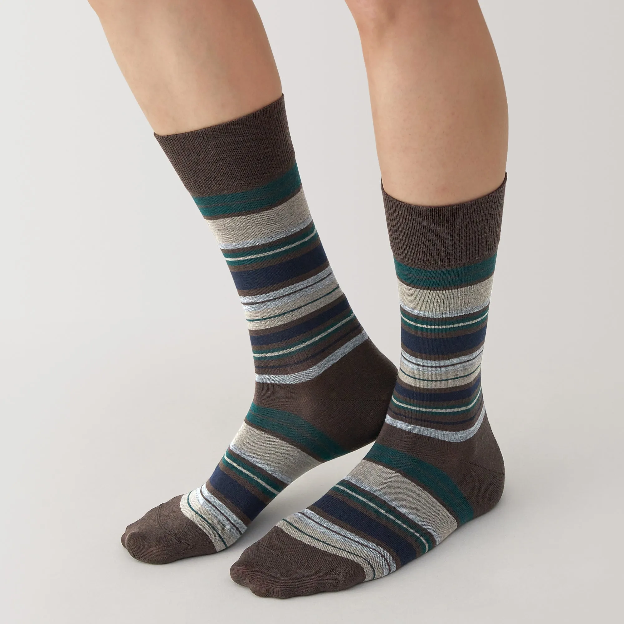 Right Angle Lustrous Wool Mix Thin Socks