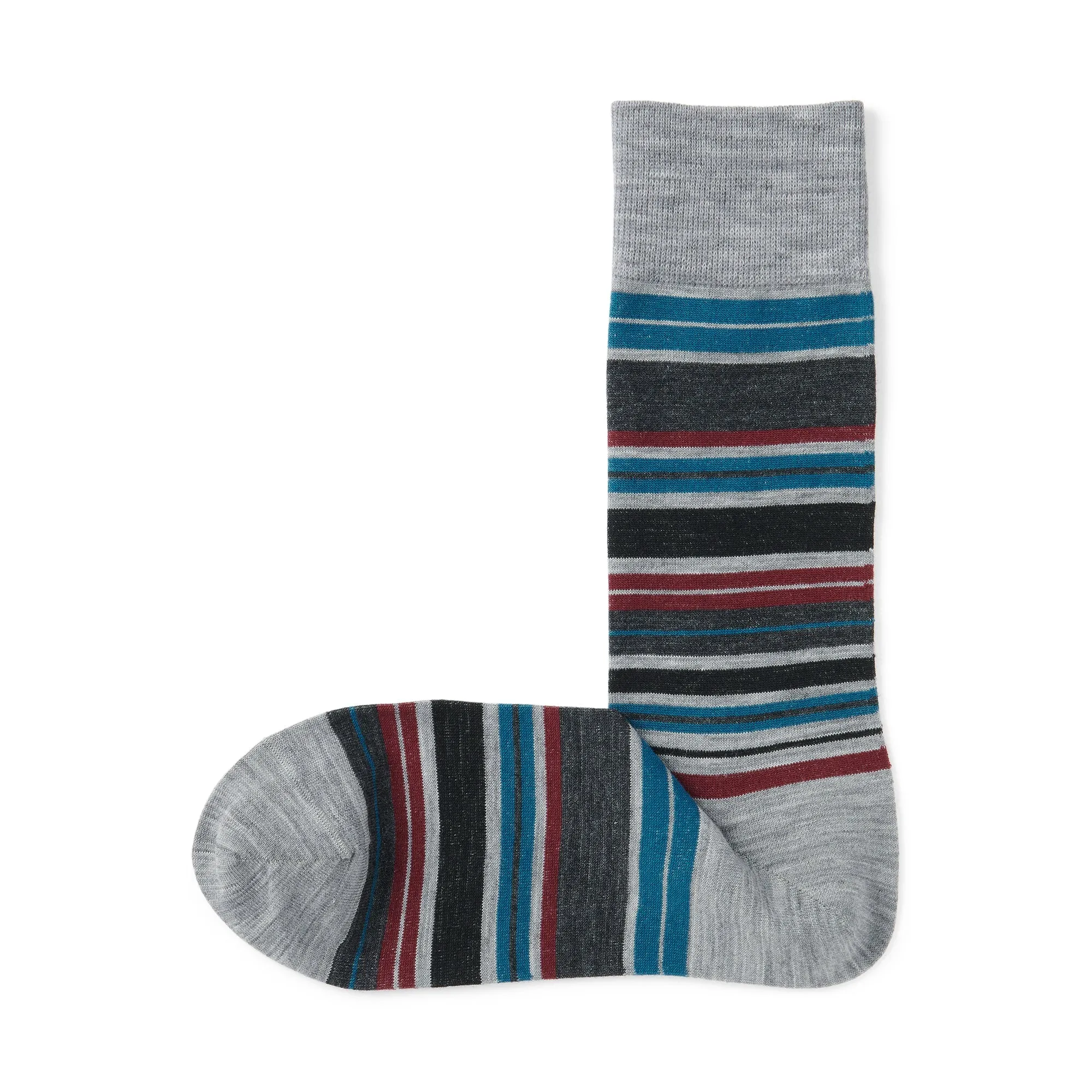 Right Angle Lustrous Wool Mix Thin Socks