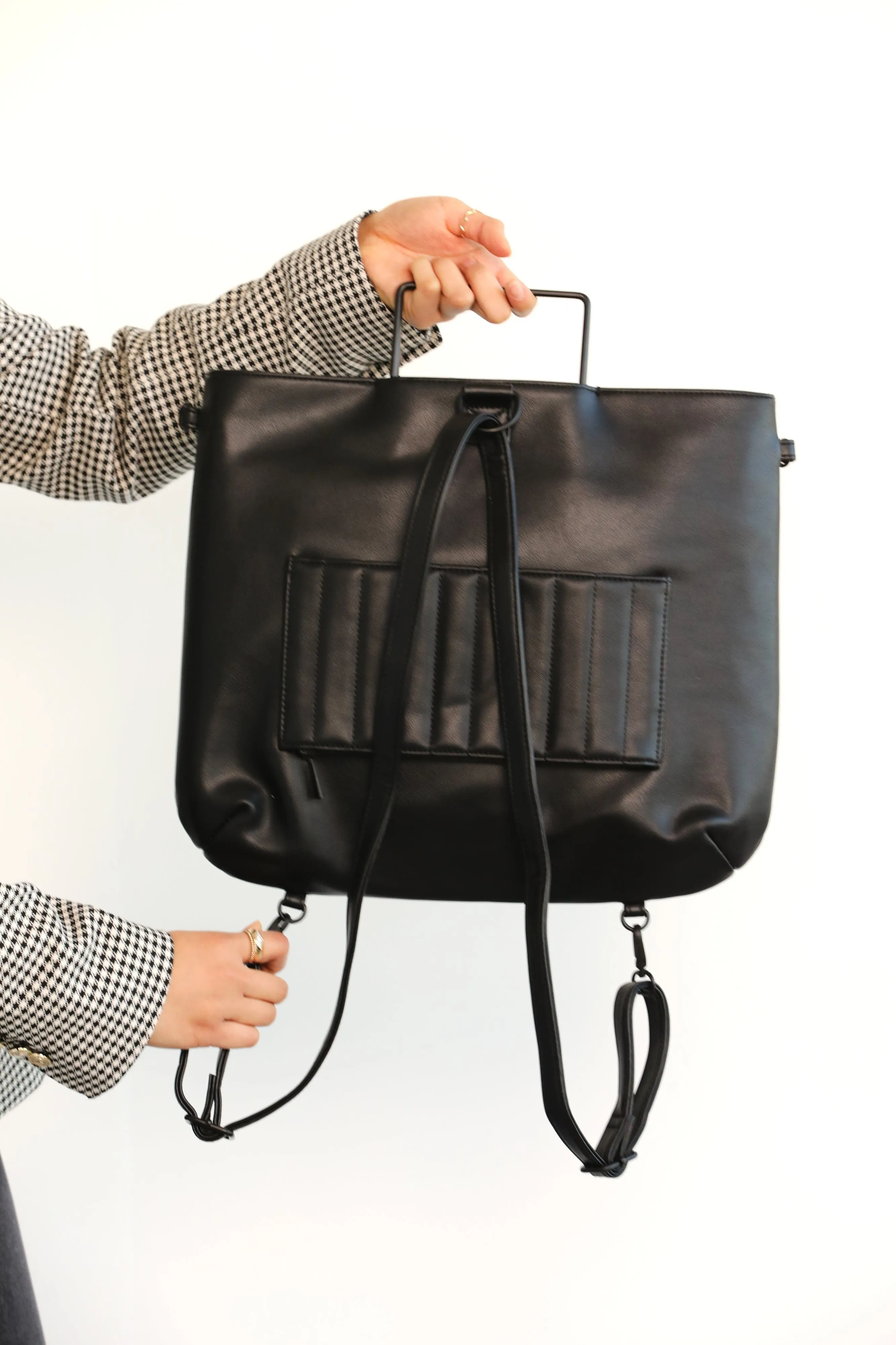 The Messenger Backpack in Black