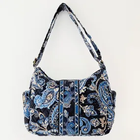 Vera Bradley Windsor Navy Paisley Quilted Crossbody Bag